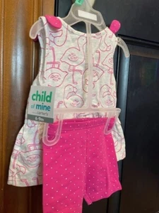 Baby Girl 6-9 months Tank Top & Shorts Flamingo Outfit Child of Mine Carters NWT - Picture 1 of 3