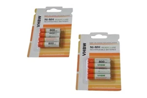 8x AAA Micro Akku für Logitech R800 RX650 800mAh - Bild 1 von 1