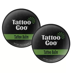 2 Tattoo Goo Salve Balm Aftercare Beeswax Ointment 21 Grams (.75oz) - Picture 1 of 8
