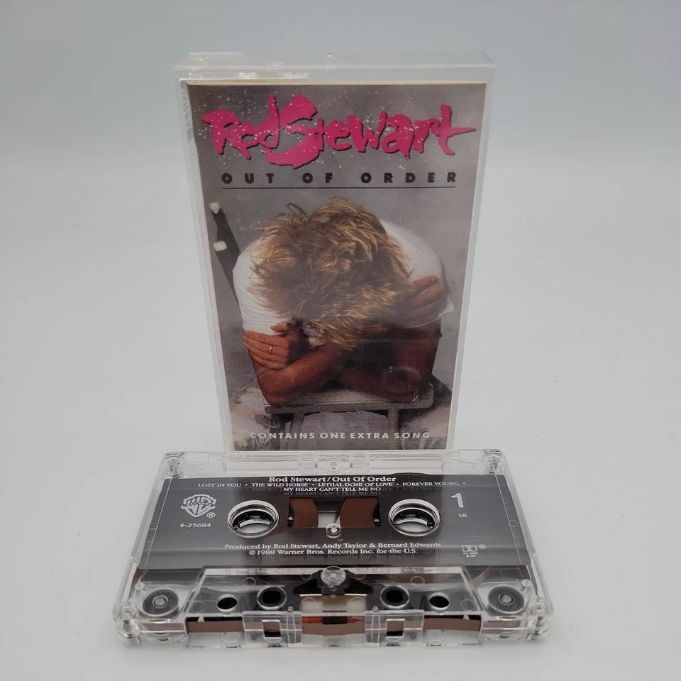 Out of Order by Rod Stewart (Cassette,  Warner Bros.)  Forever Young 11 Tracks - Image 1 of 1
