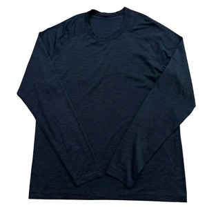 Lululemon T-Shirt Herren XL Langarm Metal Vent Tech Performance Stretch Blau - Bild 1 von 4
