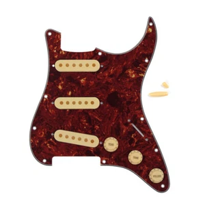 Set FD SSS ST Gitarre Schlagbrett 11-Loch mit 2T 1V Reglern Tonabnehmer Abdeckungen Spitzen - Bild 1 von 25