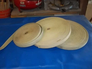 Vintage Military Surplus 1 " Cotton Webbing Tan/Olive  15 'or 5 Yard lengths - Picture 1 of 5