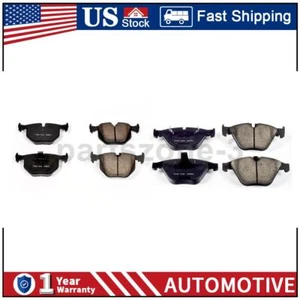 Front Rear Power Stop Brake Pads For BMW 528xi 2008 - Picture 1 of 3