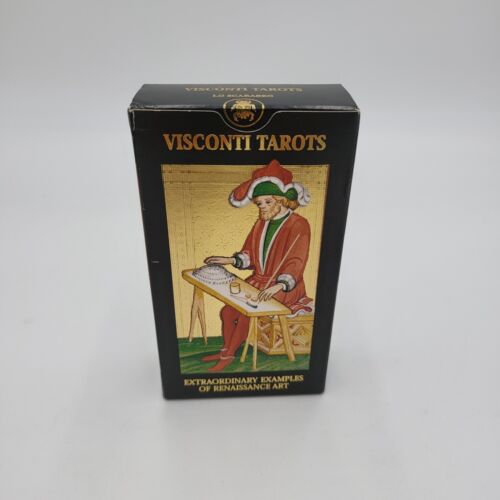 Visconti Sforza Gold Impressions Tarot Card Deck 78 Cards Standard Sized