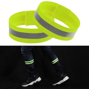 2X Reflective Band Elastic Armband Wristband Ankle Reflectors Hot. Safety V7A4 - Picture 1 of 12