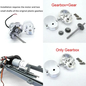 Metal Transmission Gearbox w/ Gear Upgrade Part for WPL D12 RC Model Car - Picture 1 of 12