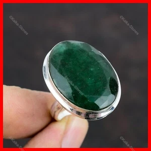 Venta de San Valentín Zambia Anillo Solitario Piedras Preciosas Talla Todas las Tallas Plata 925 - Imagen 1 de 6