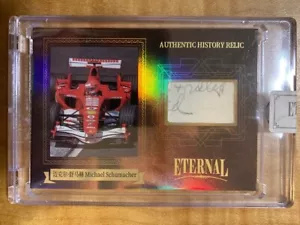2024 ETERNAL CUTS CELEBRITIES EDITION AUTHENTIC HISTORY RELIC Michael Schumacher - Picture 1 of 2