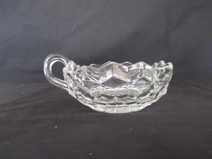 Fostoria American Pattern 2056 4 1/2" Nappy Square Bowl w/Handle - Picture 1 of 3