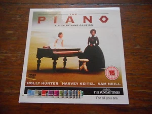 Piano Film Holly Hunter Harvey Keitel Sam Neill DVD Jane Campion 15 - Picture 1 of 3