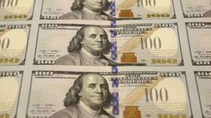 GELDBLÄTTER 100 $ DOLLARSCHEINE GLÄNZEND POSTER BILD FOTODRUCK BANNER 8528 - Bild 1 von 1