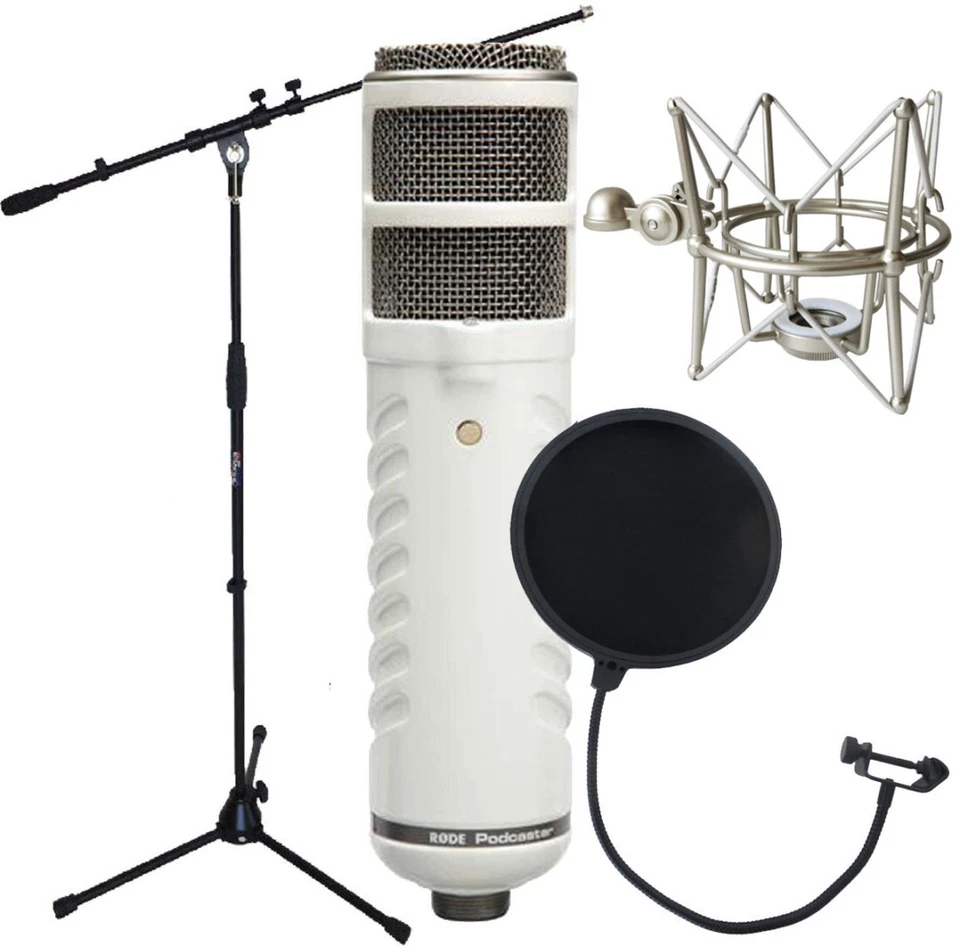 Rode Podcaster USB-Mikrofon + Spinne + Popschutz + Stativ - Bild 1 von 4