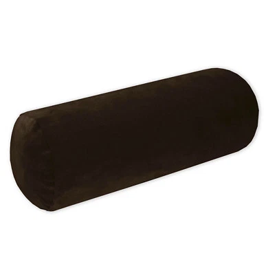 Mf10g Marrón Suave Microfibra Terciopelo Refuerzo FUNDA Yoga Cuello Rollo CUBIERTA Tamaño Foto 1 de 4