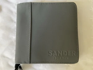 Sander For Men CD Carry Case Storage For 12 CD's Gray Zipper Closure New - Picture 1 of 4
