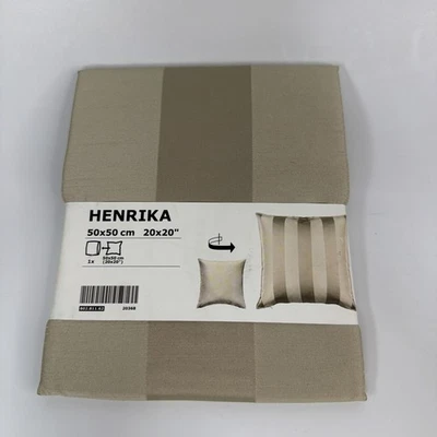 Новый Ikea HENRIKA подушка подушка чехол 20 «x 20» желтовато-коричневый бежевый - Изображение 1 из 4