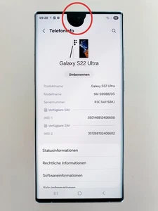 Samsung Galaxy S22 Ultra 5G 512GB Dual Sim Phantom White - Bild 1 von 11