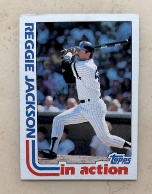 1982 Topps Baseball 'In Action'  #301 - Reggie Jackson - New York Yankees HOF - Image 1 of 2