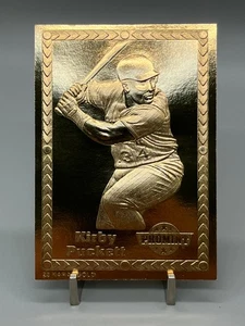 1993 KIRBY PUCKETT PROMINT 22KT GOLD CARD - Picture 1 of 2