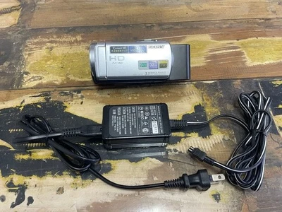 Sony HDR-CX170 Handycam 25x Zoom Camcorder HD Video Camera Silver Japanese Used - Image 1 of 4
