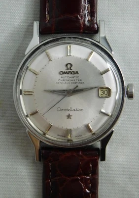 Omega Constellation Pie Pan Chronometer Date SS Vintage 1963 Mens Watch....34mm - Image 1 of 4