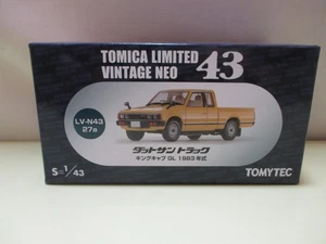 TOMY Tomica Limited Vintage Neo TLV-N43-27a 1/43 Nissan Datsun King Cab Yellow - Picture 1 of 1
