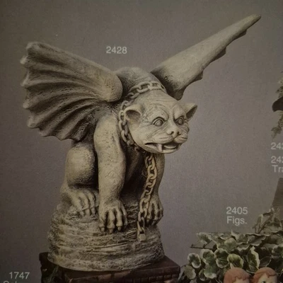 Cabeza y patas molde deslizante de cerámica Scioto S-2428 para gárgola grande PARTE Foto 1 de 4