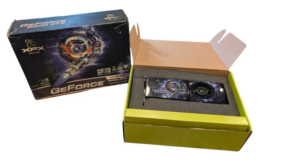 EVGA GeForce 9800 GTX 512MB RETRO GAMING Video Graphics Card in Original Box - Image 1 of 4
