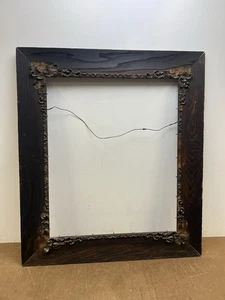 Antique Picture Frame gold wood vintage ornate gesso moulding art FITS 20" x 24" - Picture 1 of 11