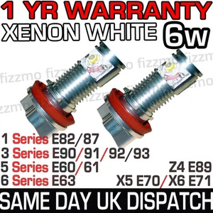 BMW XENON ANGEL EYES LED MARKER BULBS KIT 1 3 5 6 Series X5 X6 Z4 1YR WARRANTY - Picture 1 of 1