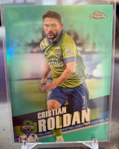 2022 Topps Chrome MLS Cristian Roldan Aqua Refractor Card #/299 - Imagen 1 de 1