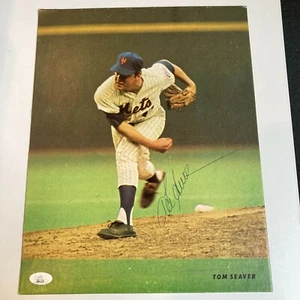 Rare Tom Seaver Signed 1960's Sports Illustrated 11x14 Large Poster Photo JSA - Picture 1 of 5