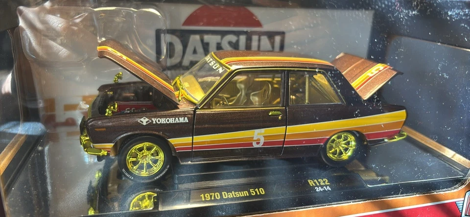 Máquinas M2 1970 Datsun 510 # 5 escala 1:24 persecución nuevo lanzamiento  Foto 1 de 1