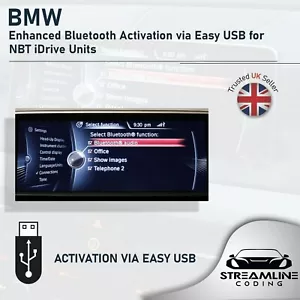 BMW Enhanced Bluetooth Activation via Easy USB for NBT / NBT EVO iDrive Units - Picture 1 of 2