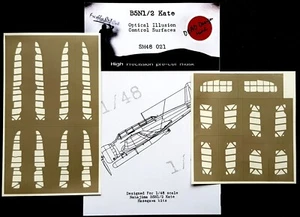 B5N1/2 Kate Control Surfaces for 1/48 Hasegawa - DEAD Design SM48021 - Picture 1 of 2