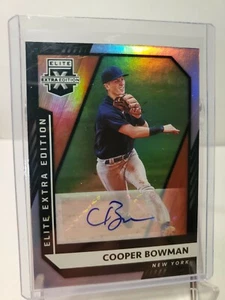 2021 Elite Extra Baseball Cooper Bowman Auto Prospect New York Yankees ๐๐๐ - Picture 1 of 2