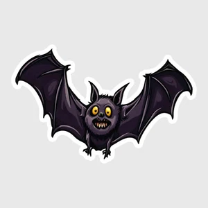 Bat Decal, Spooky Scary Vinyl Stickers Decals, Halloween Decal - Picture 1 of 12