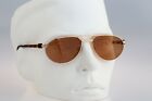 Adidas A801 V 6050, Vintage 90s tinted brown lenses gold aviator sunglasses 