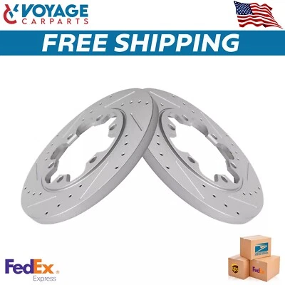 New Performance Rear Brake Rotor Set Fits 2015-2022 Ford Transit-350 HD - Image 1 of 4