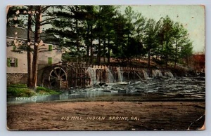 Postal K9/Indian Spring Georgia c1910 Old Mill Building 302 - Imagen 1 de 4