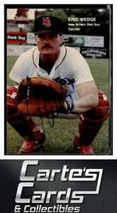 Eric Wedge 1990 Best #2  New Britain Red Sox TTM/IP Signed Autographed