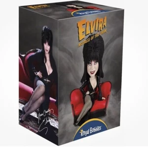 Elvira Mistress Of The  Dark On Couch Royal Bobbles 8” Bobblehead New - Picture 1 of 2