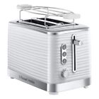 Russel Hobbs Inspire white Toaster 1050W 2 Scheiben Br&#246;tchenaufsatz 24370-56 (40