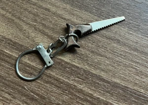 Vintage Miniature Saw Keychain – Unique Tool Collectible – Rustic & Retro - Picture 1 of 6