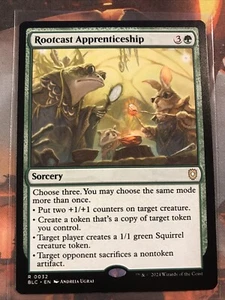 Magic The Gathering Rootcast Apprenticeship Bloomburrow BLB BLC 0032 Raro Casi Nuevo - Imagen 1 de 2