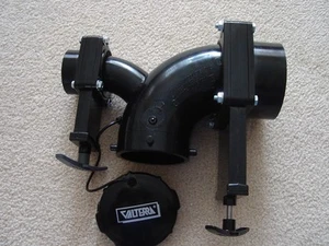Rv valterra WASTE VALVE SEWER ASSEMBLY rotating double ELL 3"hubx1-1/2"hub 3"cap - Imagen 1 de 1
