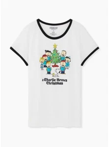 Camiseta Torrid Peanuts Navidad Ajuste Clásico Nueva Con Etiquetas Nueva 3X - Imagen 1 de 4