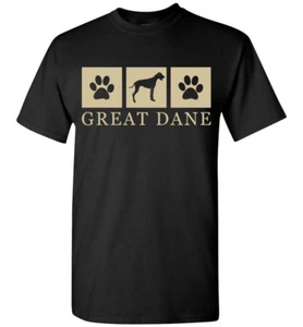 Great Dane Silhouette T-Shirt Tee - Men, Women, Youth, Tank, Short, Long Sleeve - Picture 1 of 8