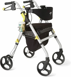Medline Premium Empower Rollator Walker With Seat - Picture 1 of 7