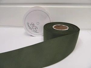 Arcos de recorte de cinta de grosgrain verde oliva oscuro de 3 mm 6 mm 10 mm 16 mm 22 mm 38 mm 50 mm - Imagen 1 de 9